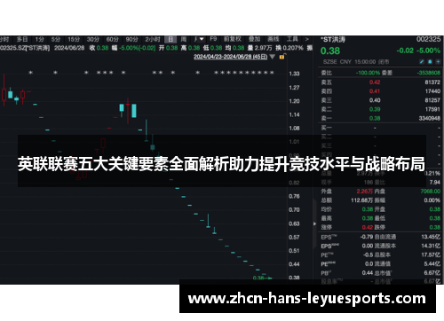 英联联赛五大关键要素全面解析助力提升竞技水平与战略布局
