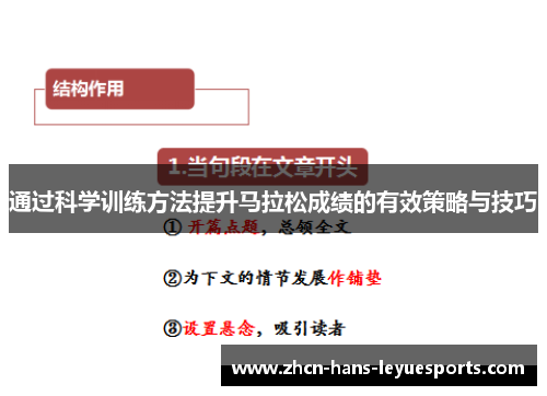 通过科学训练方法提升马拉松成绩的有效策略与技巧