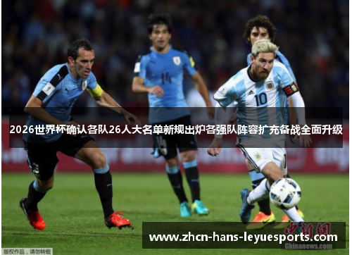2026世界杯确认各队26人大名单新规出炉各强队阵容扩充备战全面升级 2026世界杯确认各队26人大名单新规出炉各强队阵容扩充备战全面升级